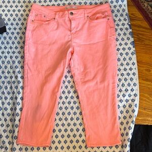 No Boundaries peach luster capri 17